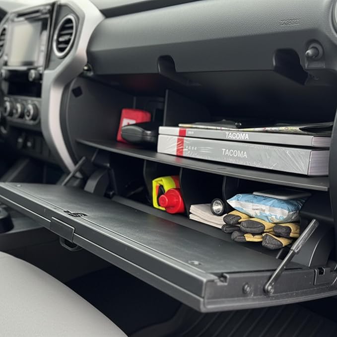 Vehicle OCD – Center Console Divider, Tray, and Glove Box Organizer for Toyota Tacoma (2024-2026) – Made in USA - (NOT for Tacoma i-FORCE MAX hybrid) - SLX514
