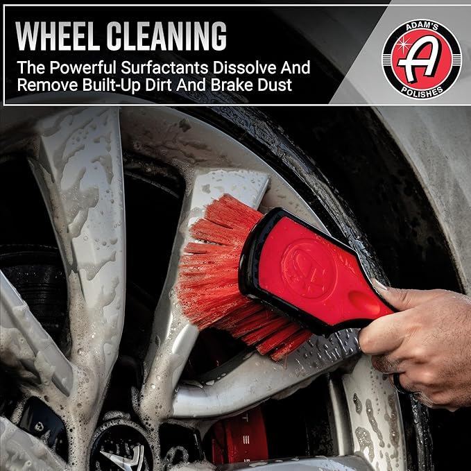 Adam's Polishes Wheel & Tire Cleaner 16oz - Professional All in One Car Wash Wheel Well Cleaning Spray for Car Detailing | Safe On Most Rim Finishes