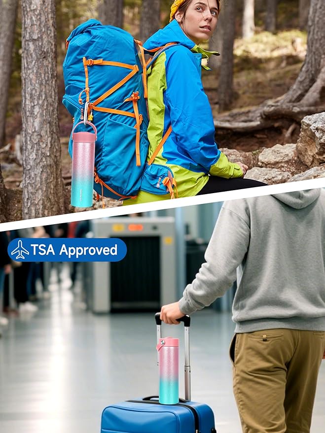 YOUSHARES Insulin Cooler Travel Case - 48H Non-Electric Cooling Bottle with TSA Approved Ice Pack, Diabetic Medication Pen Vials Refrigerator, Medical Carry Case Portable for 1–5 EpiPens