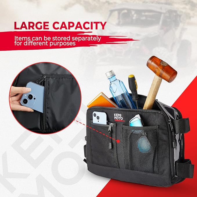 KEMIMOTO X3 Overhead Roof Storage Bag Compatible with 2017-2025 Can Am Maverick X3 Max RS DS Turbo R 715004275