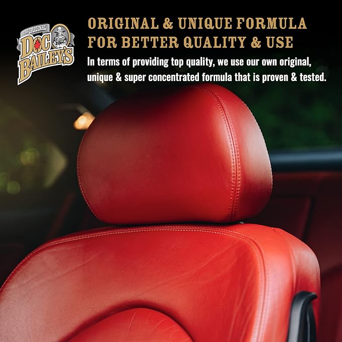 Doc Baileys “Clear” Formula Kit for Professional Detailers | Clean and Waterproof Blue, Pink, Red, and Brown Shades of Leather | | Protect and Revive Leather, Vinyl, Canvas, and More
