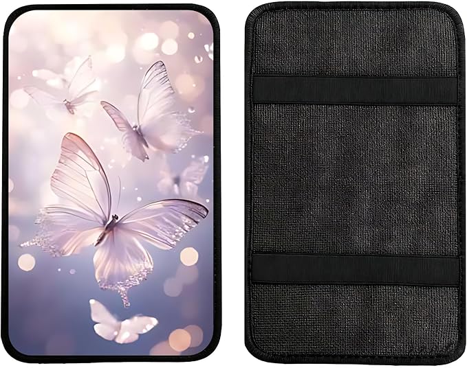 Car Armrest Cover Pad - Car Center Console Cushion Protector Against Pet Claws, Dirt and Sticky Fingers, Comfortable Auto Decor Accessory Fit for Sedan, Van, SUV