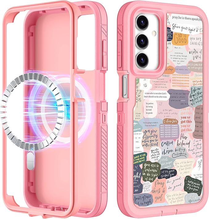 for Samsung Galaxy A15 5G Phone Case - Compatible with MagSafe Women Cute Girls Magnetic Protective Cover Girly Unique Kawaii Pretty Design Heavy Duty Shockproof for Samsung A15 5G Case 6.5"