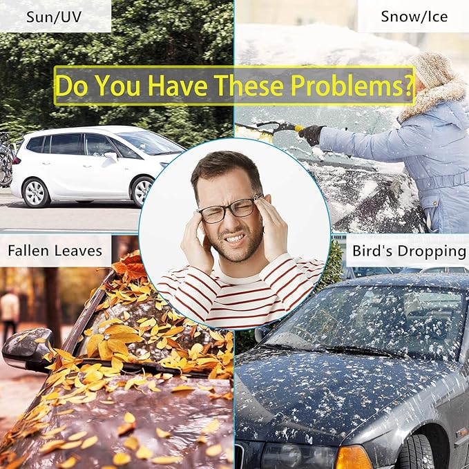 Car Windshield Cover Sun Shade,All Weather Windshield Sunshade Cover Fits Most Cars SUV