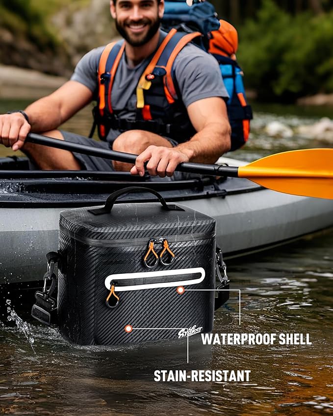Soft-Sided Cooler Bag, 7/16/30 Can Insulated Lunch Box, Waterproof, Leak-Proof, Portable Lunch Bag for Work, Beach, Drink, Travel, Camping, Picnic