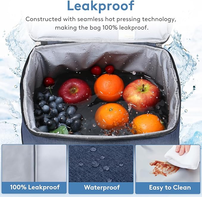 Lifewit Cooler Bag 30/50/60 Cans Collapsible and Insulated Large Lunch Bag Leakproof Soft Cooler Portable Tote for Camping/BBQ/Family Outdoor Activities