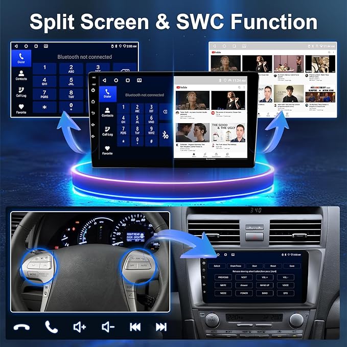 Leadfan Car Radio for Mazda 3 2009 2010 2011 2012 2013 with Wireless Carplay Android Auto,9 Inch Touchscreen for Mazda, Bluetooth,GPS,WiFi,SWC,Backup Camera