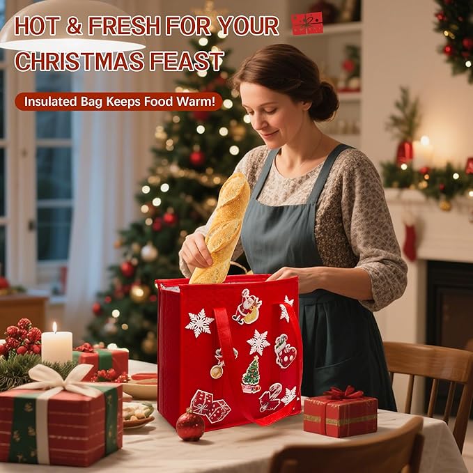 Insulated Grocery Bags with Zippered top Frozen Food Shopping Groceries Travel Insulated Tote Cooler Thermal Bags