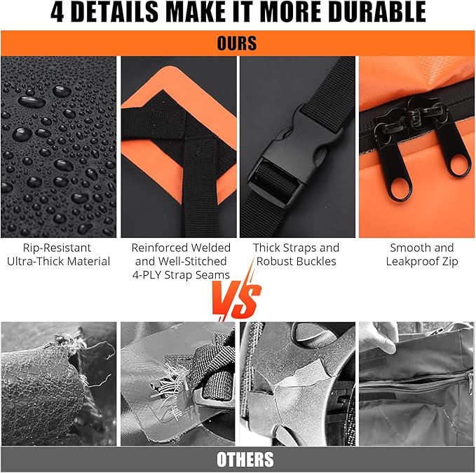 Car Rooftop Cargo Carrier Bag 15 Cubic Feet, Waterproof Roof Rack Cargo Bag for All Cars with/Without Rack, Waterproof Zip, 8 Reinforced Straps, 4 Door Hooks, Luggage Lock, Storage Bag