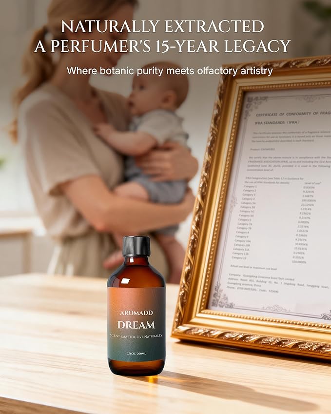 AROMADD Dream Diffuser Oil Inspired by Luxury Hotel Scent 6.76 Fl Oz (200ml), Aroma Diffuser & Hotel Fragrance Diffuser Oil, Essential Oil Diffuser for Aromatherapy, Long-Lasting