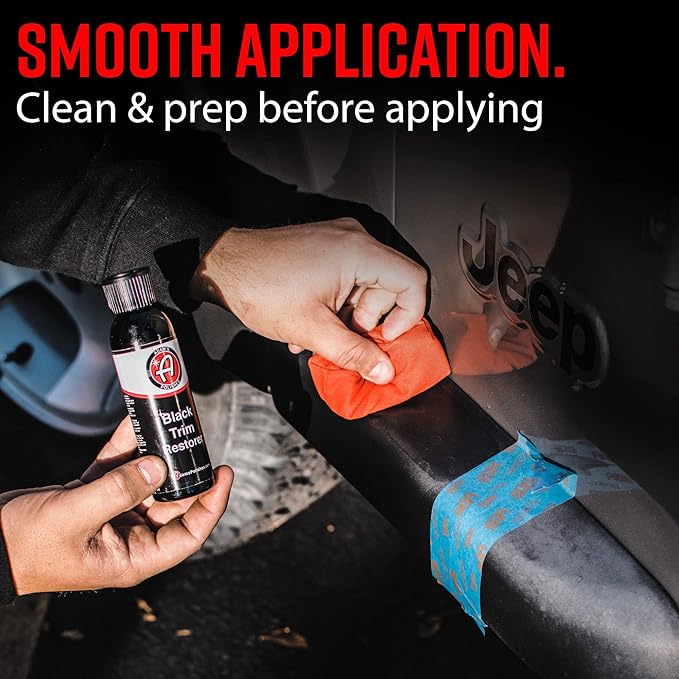 Adam's Polishes New Black Trim Restorer 2-Pack - Restores Plastic Trim to a Rich, Black Color with a Factory-New Appearance - Lasts Several Months per Treatment