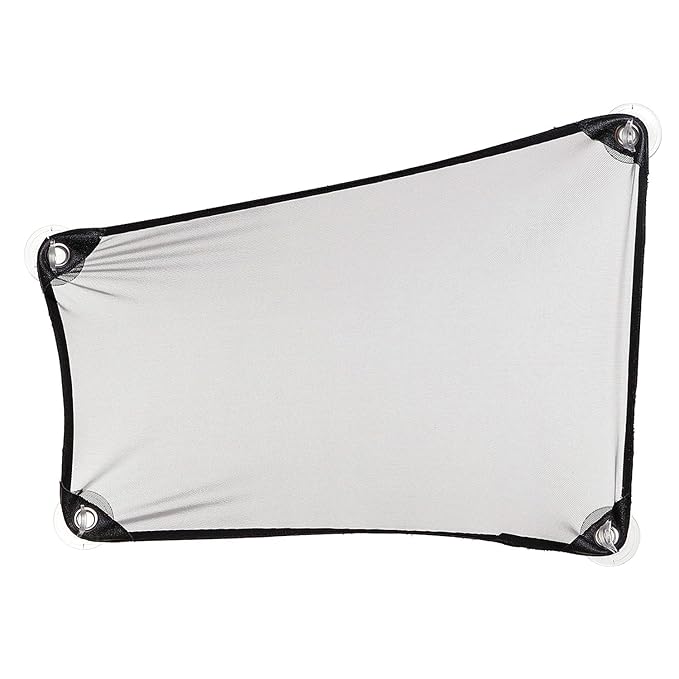 Stretchable Custom Fit Car Window Shade - Sunshade Sun Protector for Cars, Trucks, SUV's- Easy Installation for Baby & Kids