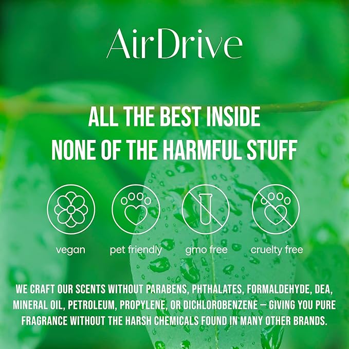 Car Air Freshener Lavender | Long Lasting Air Diffuser | Cute Car Accessories | Air Freshner for Women & Men Gift | Non-Toxic Car Scent | Up to 80 days | Made in USA