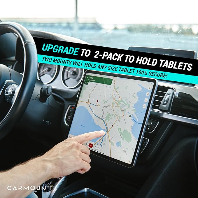 CARMOUNT F1 Dashboard Car Mount | Magnetic Phone Holder for Car, Ultra Strong 8X N52 Magnets, 360° Rotation, Universal Dash Mount for All Cell Phones | Magnet Phone Holder for Car (1 Pack)