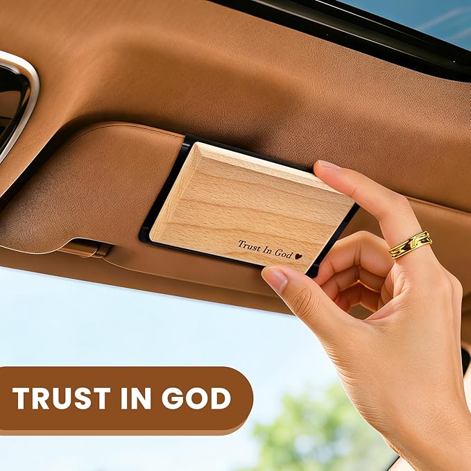 4 PCS Car Air Freshener - Wood Air Freshener - Car Odor Eliminator for Visor Clip-Variety Scent Refill, Vehicle Scent Diffuser for Cabin, Truck & SUV -Clip Included (4PCS)