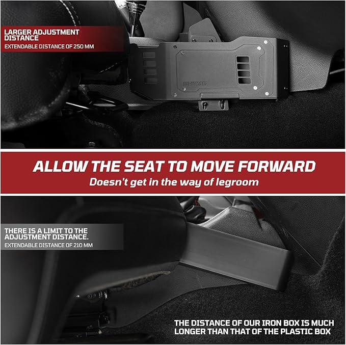 Metal Organizer Tray Compatible with 2007-2017 Jeep Wrangler JK/JKU, Sturdy Center Console Shifter Side Tray Storage Box Interior Accessories (Not for Manual Shift Vehicles and JL/JLU)