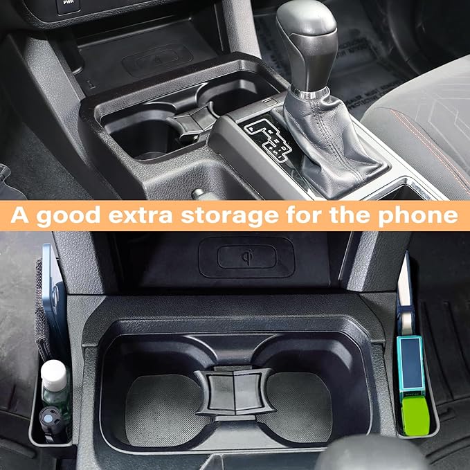 JKCOVER OEM Texture Center Console Gear Shift Organizer Tray Compatible with Toyota Tacoma 2023 2022 2021 2020 2019 2018 2017 2016 Interior Accessories Storage Box(Not for Manual Transmission)