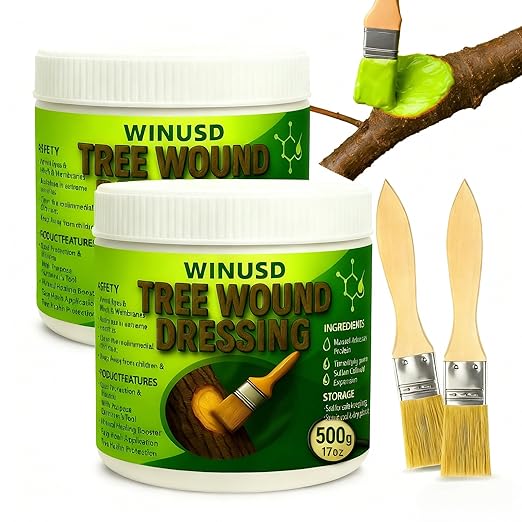 Tree Wound Sealer, 1000g Tree Pruning Sealer & Wound Dressing Healing Paste for Grafting, Pruning & Damaged Bark, Waterproof Tree Repair Sealant for Bonsai, Fruit Trees, Roses, Shrubs (2.2 lb)