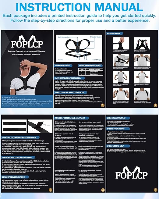 Posture Corrector for Men and Women - Invisible & Mesh Breathable Upper Back Brace - Adjustable Back Straightener - Relieve Shoulder, Neck & Back Pain, L(38-48inch) 1PCS