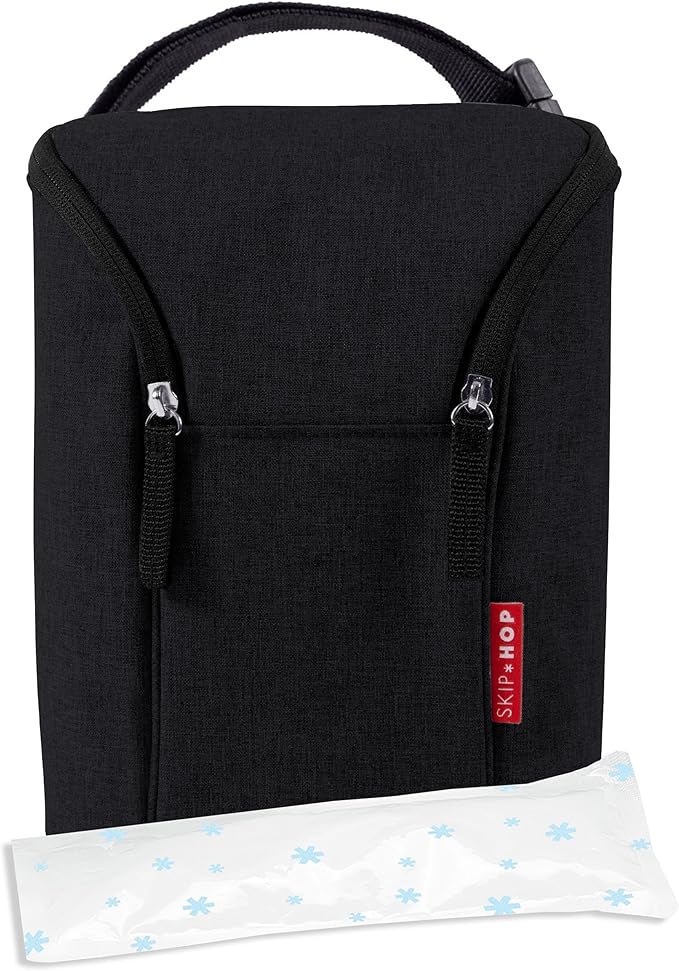 Skip Hop Baby Breastmilk Cooler Insulated Bottle Bag, Grab & Go, Chevron