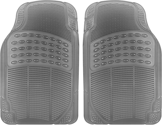 Carbella Automotive Floor Mats for Cars, 2 Piece Car Floor Mats Purple Translucent, Trim-to-Fit All Weather Clear Car Mats for Auto Truck Van SUV, Car Accessories for Women