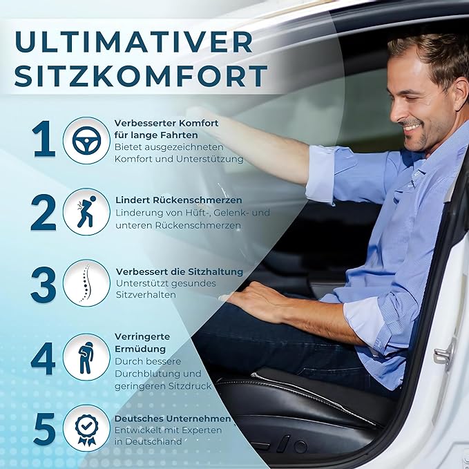 Healthfix® Car Lumbar Support Pillow | Back Cushion to Help Improve Posture (Soft)