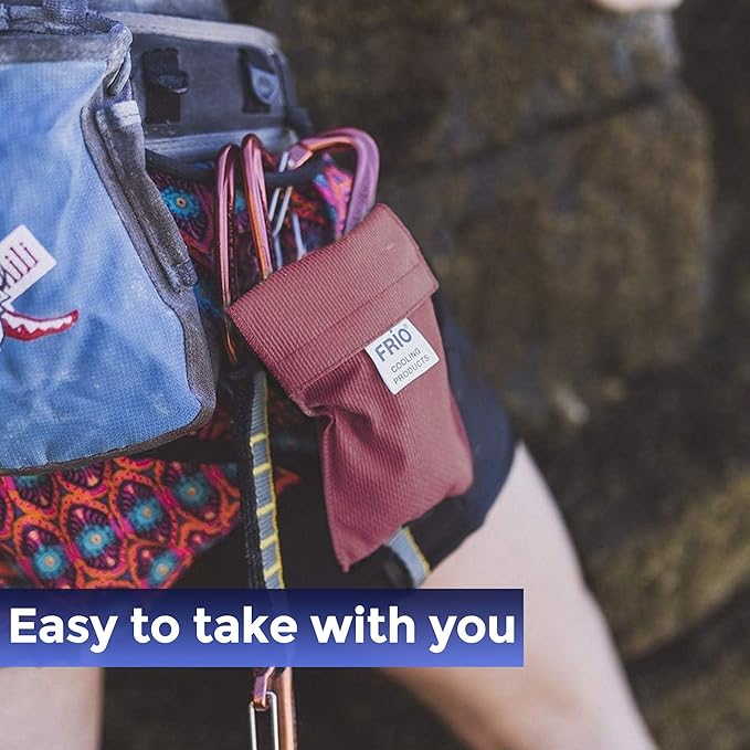 FRIO Cooling Wallet - Insulin Cooler for 45+ Hours of Stress Free On The Go - Burgundy Mini