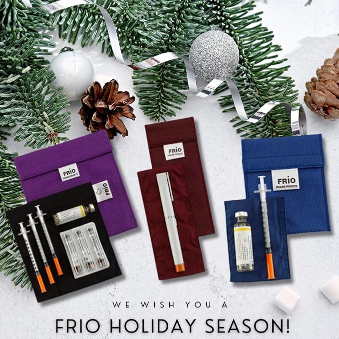 FRIO Cooling Wallet - Insulin Cooler for 45+ Hours of Stress Free On The Go - Red - Duo
