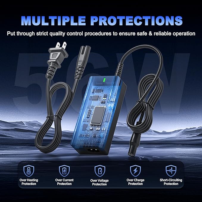 56W 14V Fast Charger Compatible with GB70 GB150 GB250+ GB251+ GB500 GB500+ Lithium Jump Starter Battery XGC4 XGC Power Adapter Cord