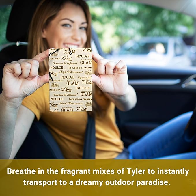 Worldwide Nutrition Bundle Tyler AutoGlam Car Air Fresheners - Bless Your Heart Scent Car Fresheners - 6 Pack Tyler AutoGlam Car Air Freshener and Multi Purpose Key Chain