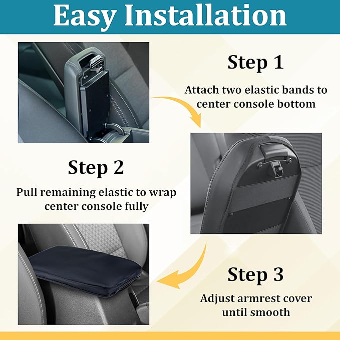 Center Console Cover Compatible with Toyota RAV4 Accessories 2020-2025 and 2021-2025 RAV4 Prime, PU Leather Middle Console Lid Cover, Seat Protector Armrest Cushion Pad (Carbon Fiber Texture)