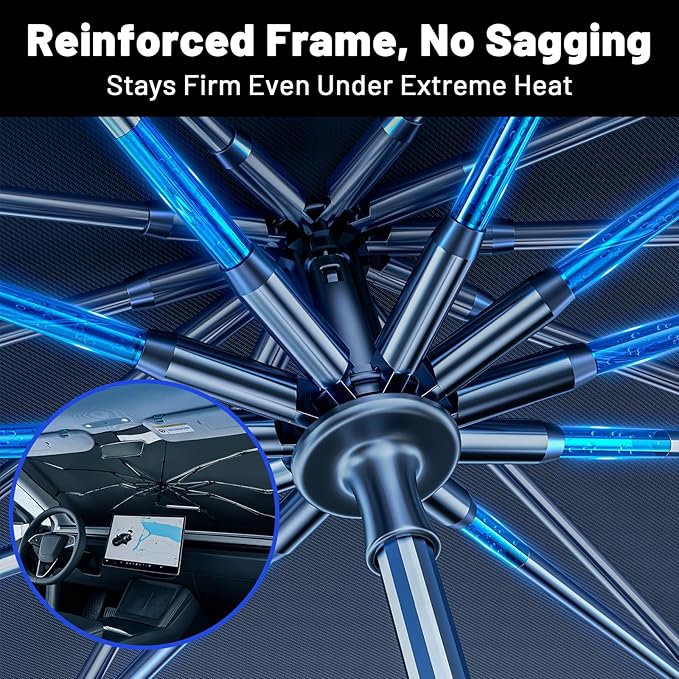Car Windshield Sun Shade for Honda CRV 2017-2022 –[Reflective Coated Fabric] Sunshade Umbrella for Front Window, Car Shades Sun Visor Keep Car Cool and Protects Interior, 1:1 Exact Fit