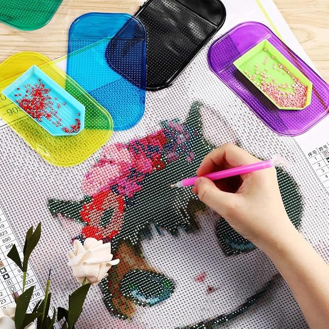 5PCS Extra-Strong Anti-Slip Pad Car Dashboard Sticky Pad Removable Silicone Gel Mat Washable Multi-Purpose PU Gel for Cell Phone Tablet (Black)