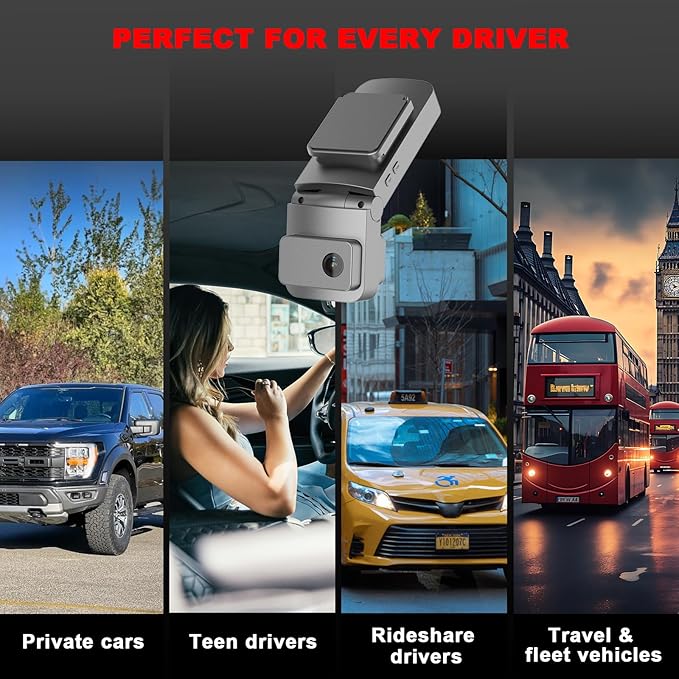 4G LTE Dash Cam with Live Streaming, Car Vandalism Surveillance Security Camera with Dual 155° Front & 180° Inside Camera, GPS Tracking, Radar Detect, G-Sensor, OBD II, 24/7 Parking Monitor