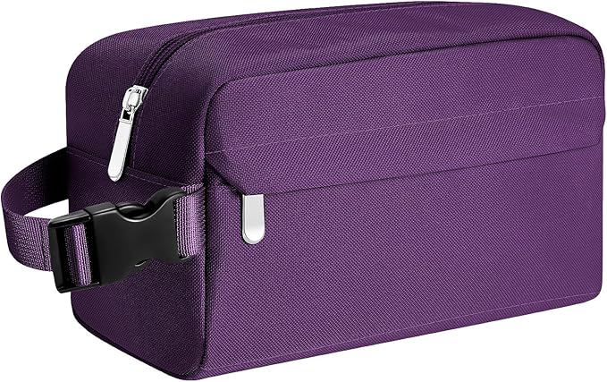 Small Insulated Snack Bag Lunch Bag for Kids Lunch Box for Women/Men, Collapsible [3L/5-Can] Reusable Lunch Bag Cooler Bag for Bottle with Handle Buckle for Work/School/Travel, Purple
