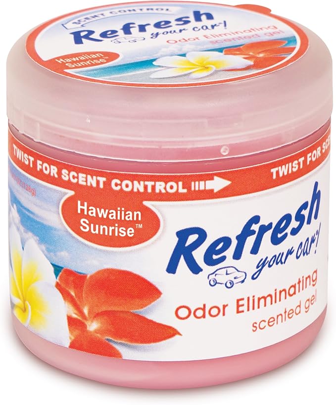Refresh Your Car! Gel Can (Hawaiian Sunrise Scent, 4.5 oz)
