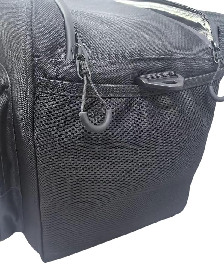 Electric Car Cooler Bag, Plug in 12V Car Cooler Bag, 25 Liter with Adjustable Shoulder Strap, Cord Storage, Road Trip Black