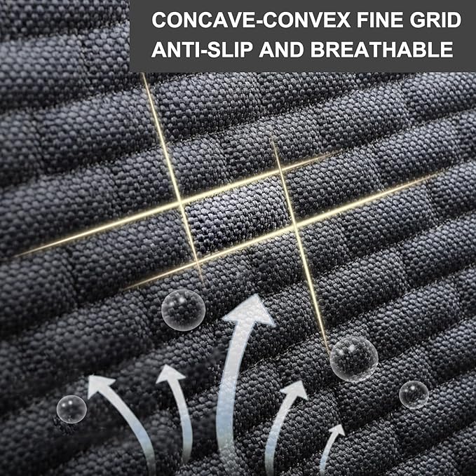 3PCS Car Seat Covers Cushion Pad Breathable Anti Slip Auto Seat Protector Pad with Storage Pocket Universal fit for Most Automotive, Truck, SUV, and Van