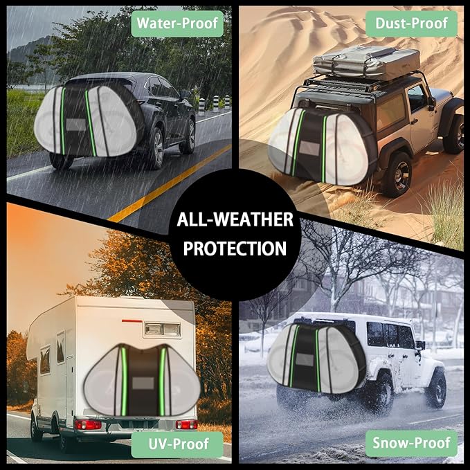 JUIN Bike Covers Outdoor Storage: 900D Heavy Duty Waterproof Bicycle Cover for Mountain Bikes - Motorcycle Travel Bike Cover for Transport on Rack - Outfits for 2 Bikes (Clear)