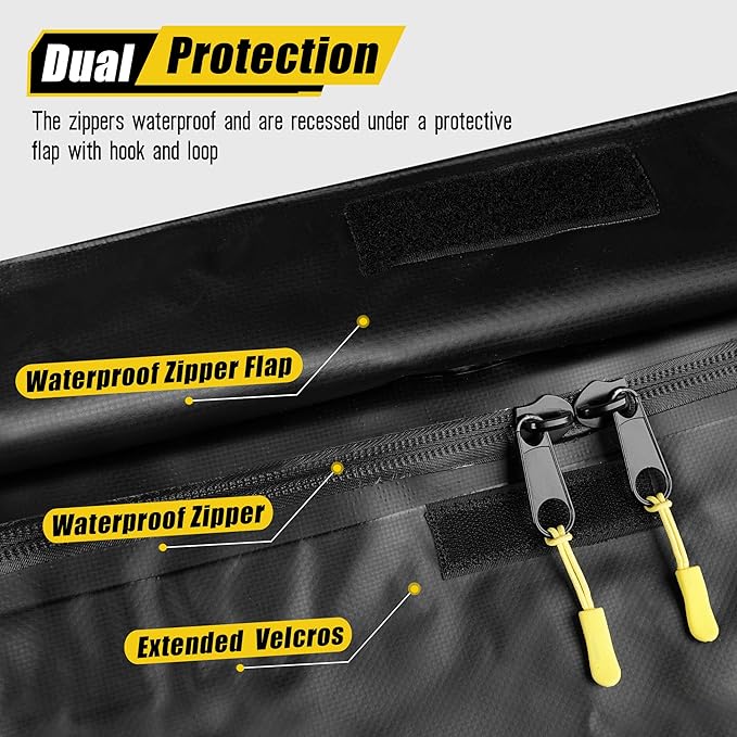 Arksen 8.9 Cu Ft Waterproof Hitch Cargo Carrier Bag – Fits 32 x 26 x 4 Inch Baskets (No Rack Needed), Large Storage for RV