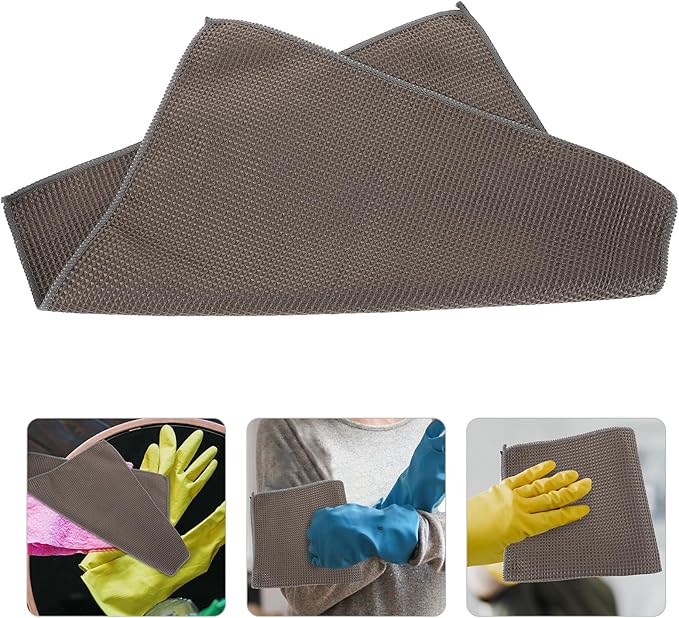 Microfiber Car Care Towel 40x40cm Absorbent Auto Detailing Cloth Gray Waffle Pattern for Interior and Exterior Car Maintenance Supplies