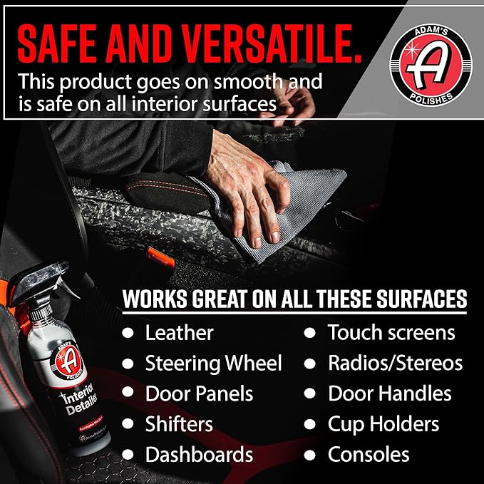 Adam's Polishes Interior Detailer Gallon (Cucumber Aloe) - Total Car Interior Cleaner, Protectant & Dressing | All Purpose Cleaner & Leather Conditioner | Vinyl, Dashboard, Screen, Seat Cleaner