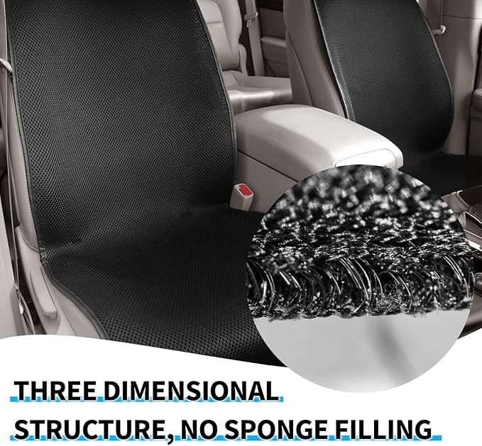 Cool Seat Cushion, Breathable Car Seat Cushion Universal Fit for Most for Auto SUV Truck, Non-Slip Seat Protector (L)