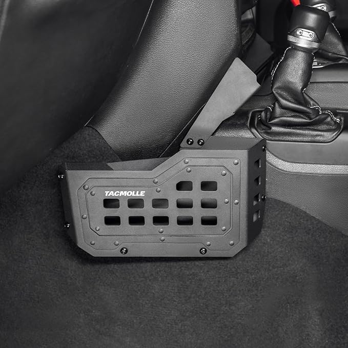 Center Console Organizer, Metal Gear Shift Side Tray for Jeep Storage Accessories, Center Console Storage Box Fits Jeep Wrangler JL Gladiator JT 2018–2025