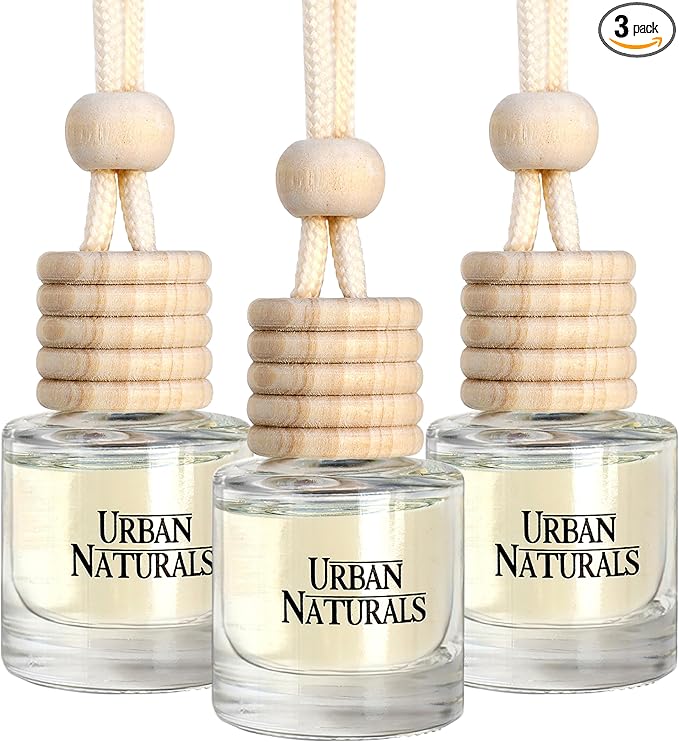 Urban Naturals Spaceman Car Air Freshener for Women | Alien Perfume Inspired Hanging Diffuser with Vent Clip | Strong Car Fresheners with Odor Eliminating Technology | Made in USA (3 Pack)