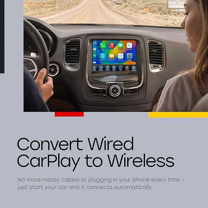 Wireless CarPlay & Android Auto Adapter, 2026 Upgraded Chipset, 2-in-1 Plug & Play Dongle, Wired to Wireless Converter, USB-A/USB-C, Auto Connect, iPhone iOS 10+ Android 11+, Cars 2016+