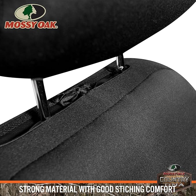 Mossy Oak Low Back Camo Seat Covers, Airbag Compatible, Universal Fit, Fits Most Bucket Seats - Made with Premium Waterproof Neoprene Fabric - Official Licensed Product