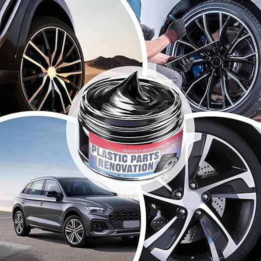 Trim Restorer Automotive - Shine Cleaner - Auto Rubber Trim Restoration Paste - for SUV Truck Vehicle Automotive Sedan Scooter RV Seat Console Dashboard Wheel