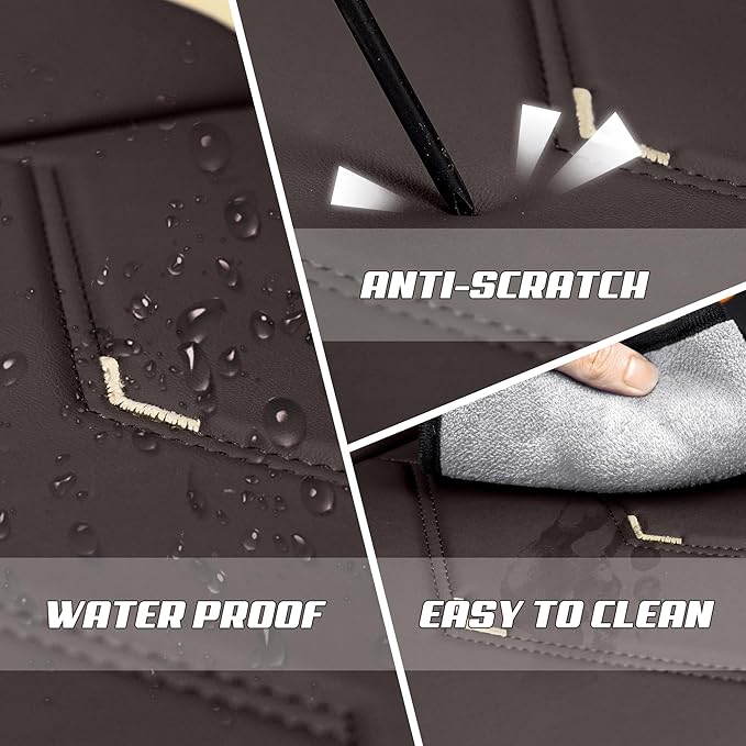 Car Seat Covers Fit for Infiniti g37 2000-2026, Stylish Sport Seat Covers, Waterproof Wear-Resistant Premium Nappa Leather Car Seat Cover.(Full Set/Coffee Color)