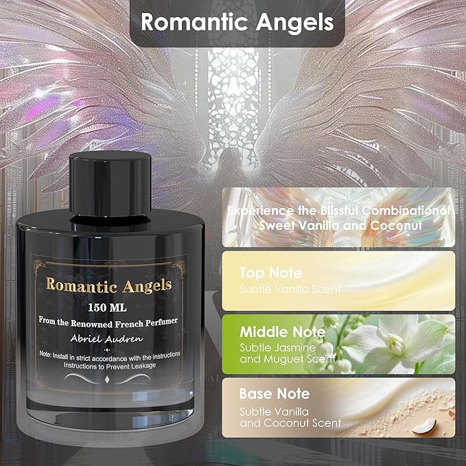 Car Air Freshener Refill — French-Inspired Fragrance for a Healthier Driving Experience(Angels)